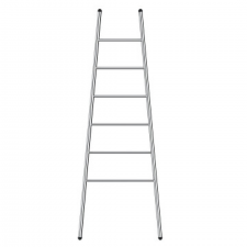 2062 FELICITY Ladder Rail 6 Bar Round -POLS