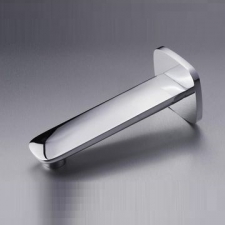 Gio Plumbing Square Wall Spout with Rounded Bottom Chrome - Gio