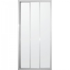 Shower door tri slider white 900x1850